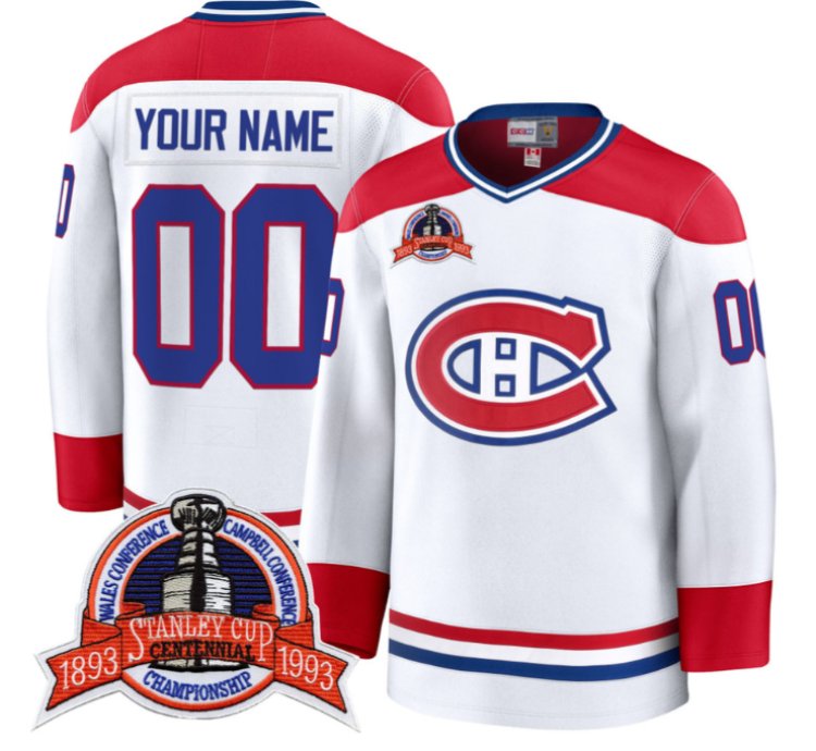 Custom Montreal Canadiens Jersey Name Number Timeless Premium Stitched 1993 Final