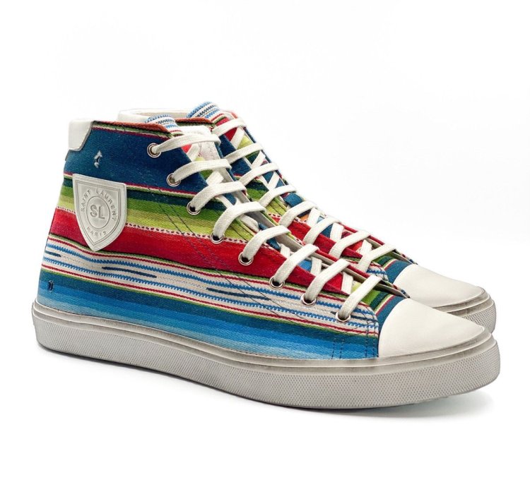Saint Laurent Bedford Mexican Jacquard Sneaker