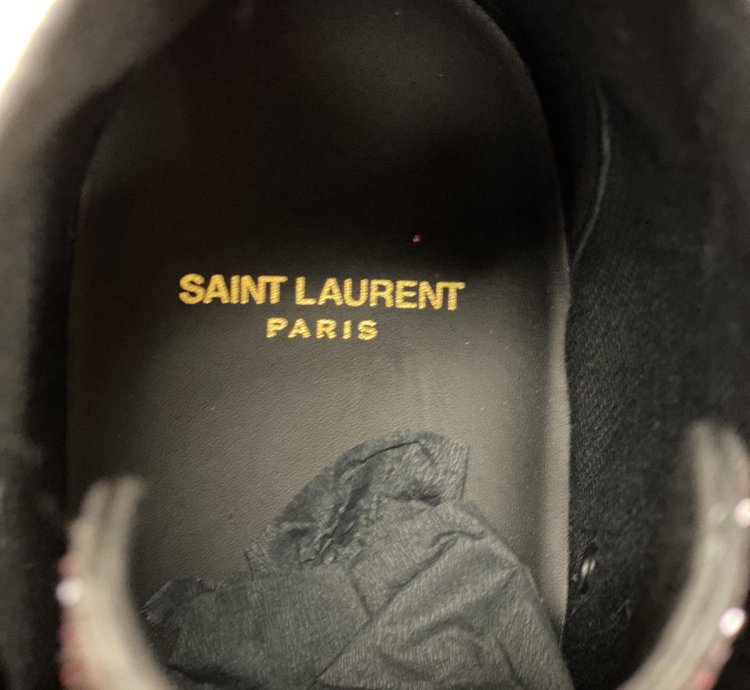 Saint Laurent Bedford Pink Glitter Sneaker