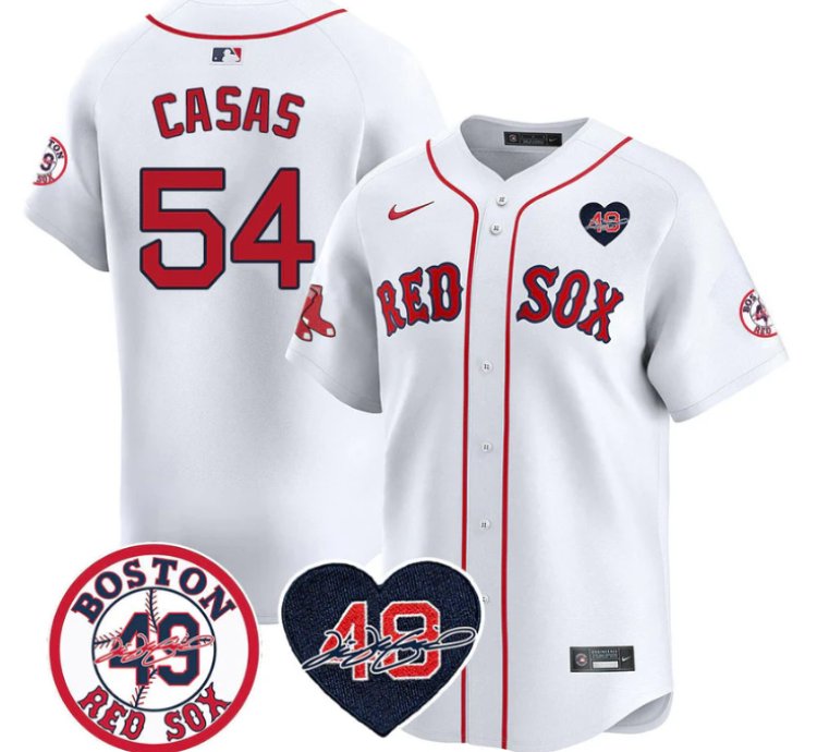 Triston Casas Jersey 54 Boston Red Sox Tim Wakefield Memorial Patch Stitched White