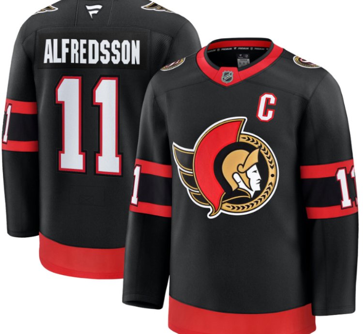 Mens Daniel Alfredsson Jersey 11 Ottawa Senators 2025 Premium Home Stitched