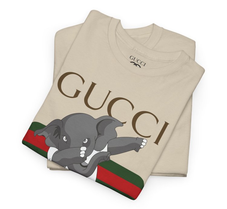 Gucci Elephant Sand T-shirt - Size Usa