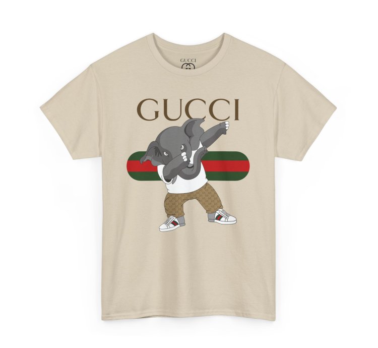 Gucci Elephant Sand T-shirt - Size Usa