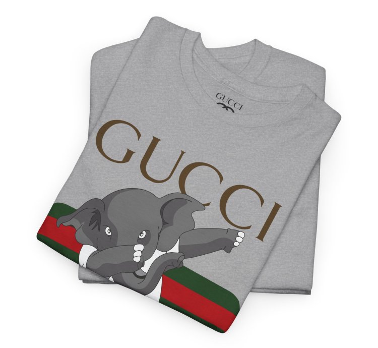Gucci Elephant Grey T-shirt - Size Usa