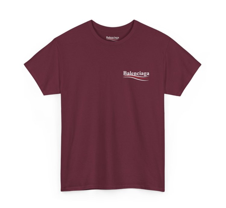 Balenciaga Election Campaign Shirt Maroon Made In Usa S To 5xl