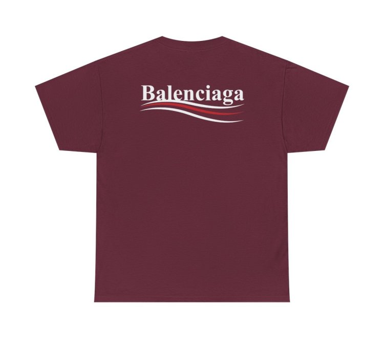 Balenciaga Election Campaign Shirt Maroon Made In Usa S To 5xl