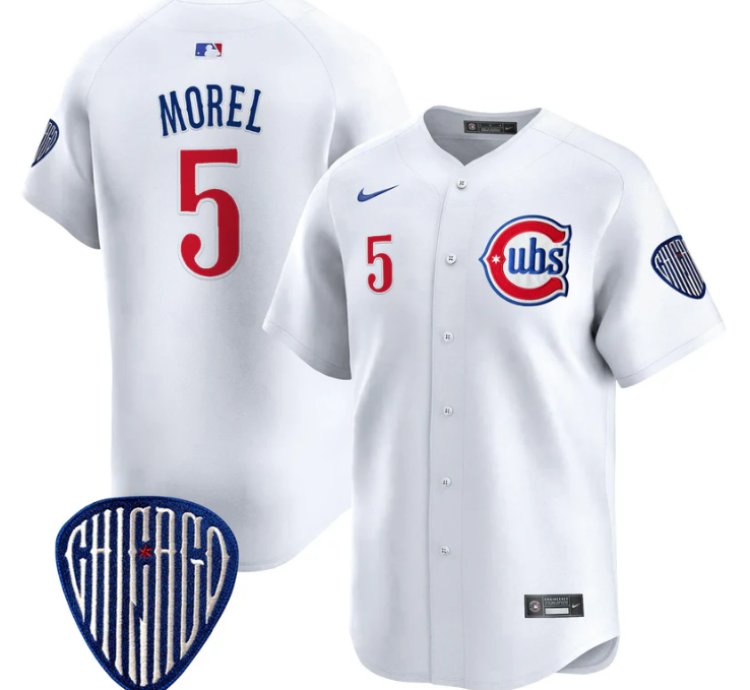Christopher Morel Jersey 5 Chicago Cubs Blue Alternate Vapor Premier Limited Stitched White