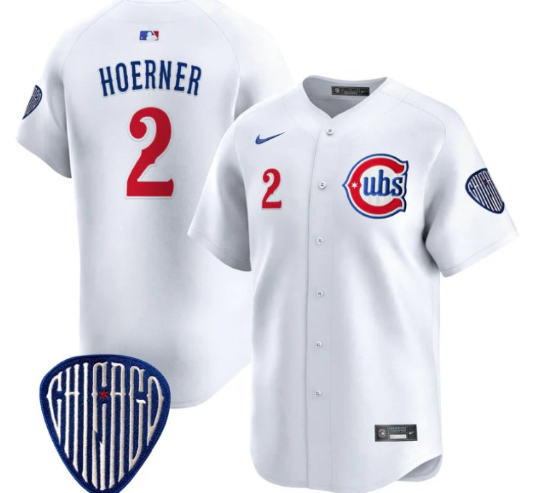 Nico Hoerner Jersey 2 Chicago Cubs Blue Alternate Vapor Premier Limited Stitched White