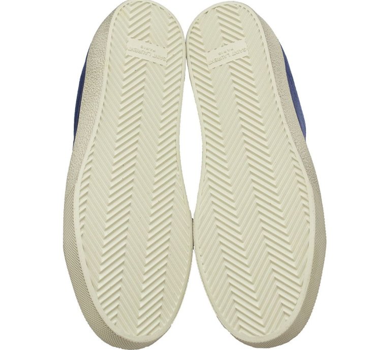 Saint Laurent Blue Suede Court Classic Sneakers