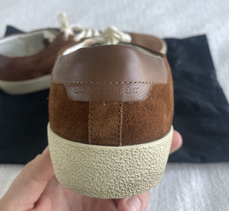Saint Laurent Brown Suede Sneaker