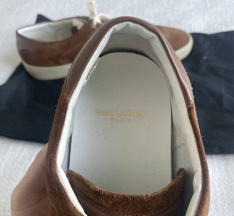 Saint Laurent Brown Suede Sneaker