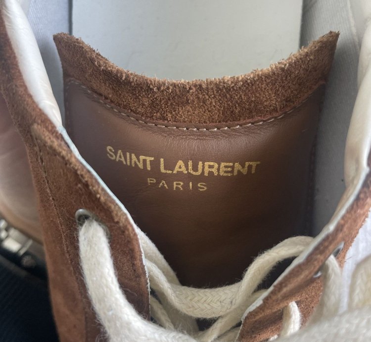 Saint Laurent Brown Suede Sneaker