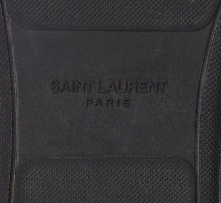Saint Laurent Calfskin Mens Court Classic High Top Sneakers