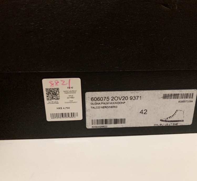 Saint Laurent Canvas High Top Sneakers Size 42