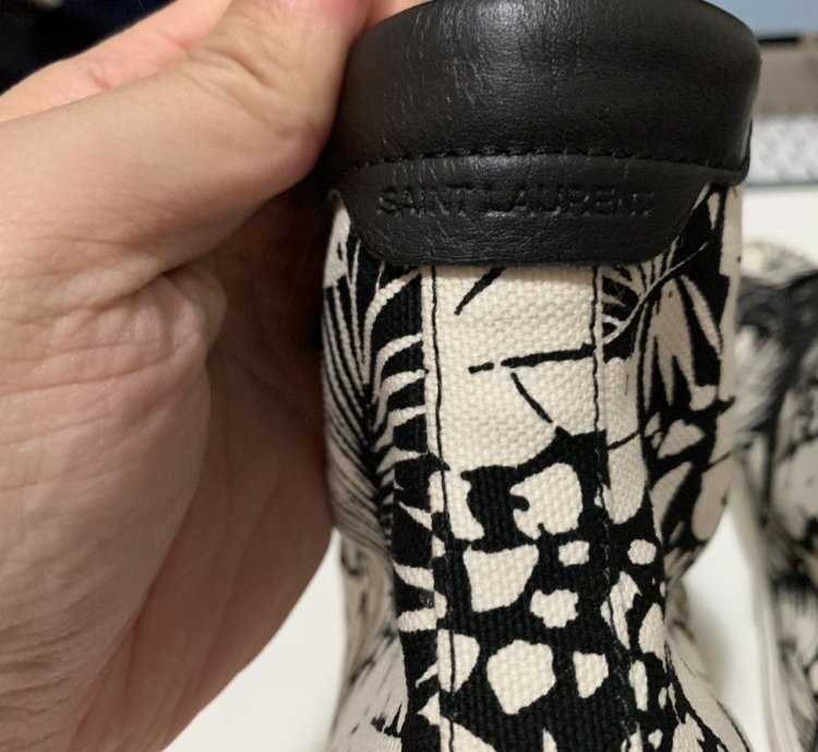 Saint Laurent Canvas High Top Sneakers Size 42