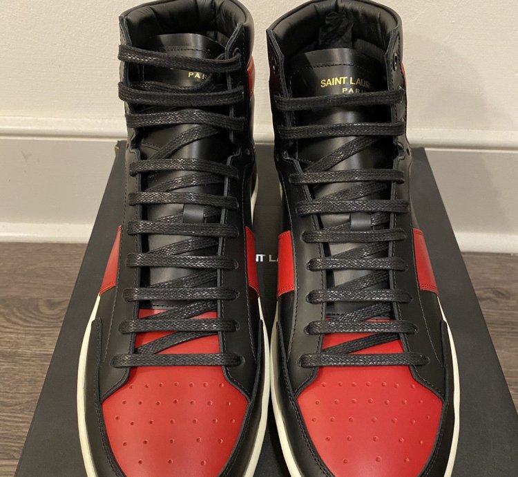 Saint Laurent Court Classic Bred Sl 10h Sneakers
