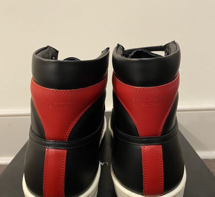 Saint Laurent Court Classic Bred Sl 10h Sneakers