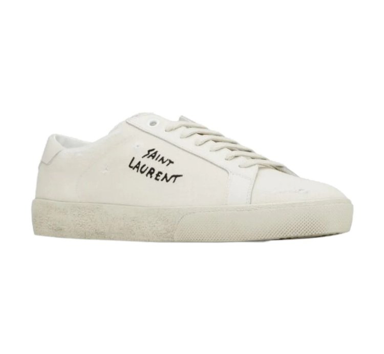Saint Laurent Court Classic Sl 06 Embroidered Sneakers