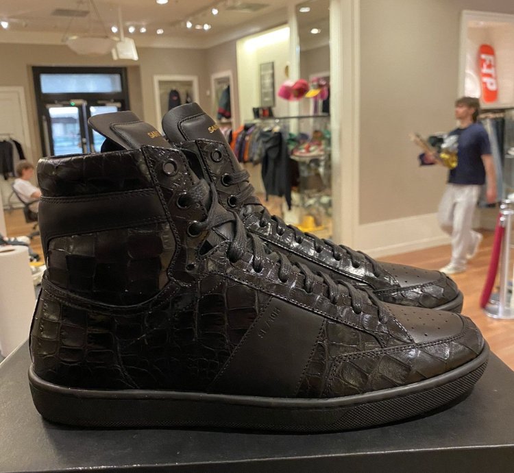Saint Laurent Crocodile Slp Sneakers