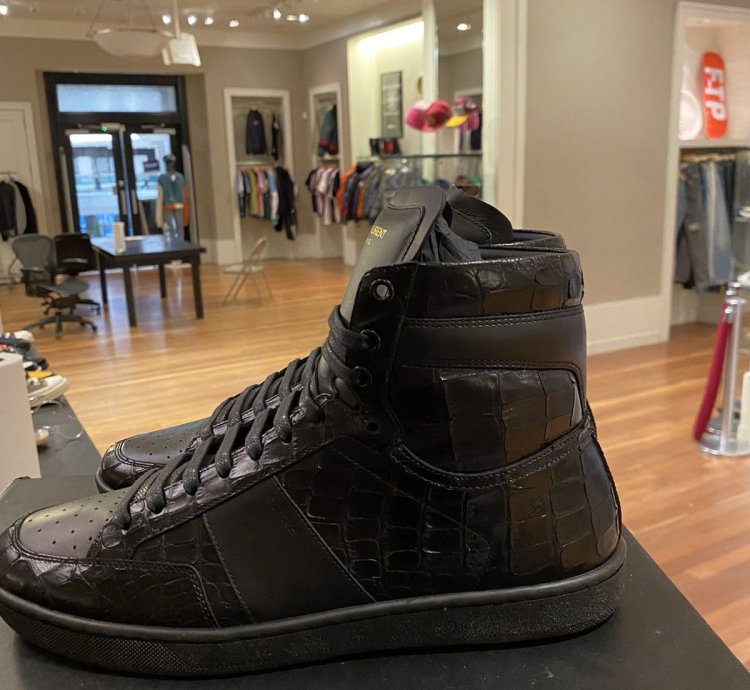 Saint Laurent Crocodile Slp Sneakers