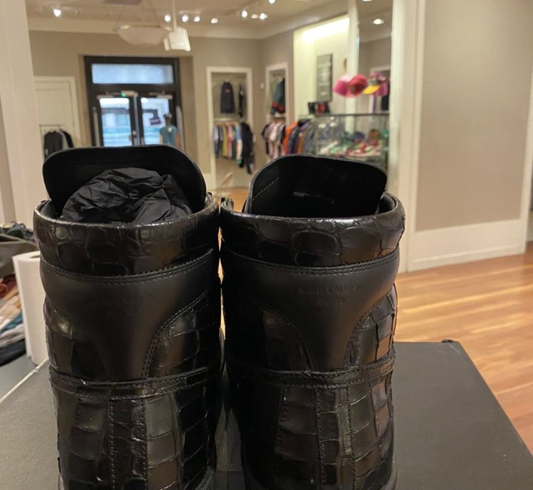 Saint Laurent Crocodile Slp Sneakers