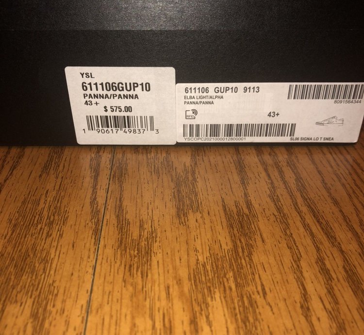 Saint Laurent Distressed Court Low-top Sneaker