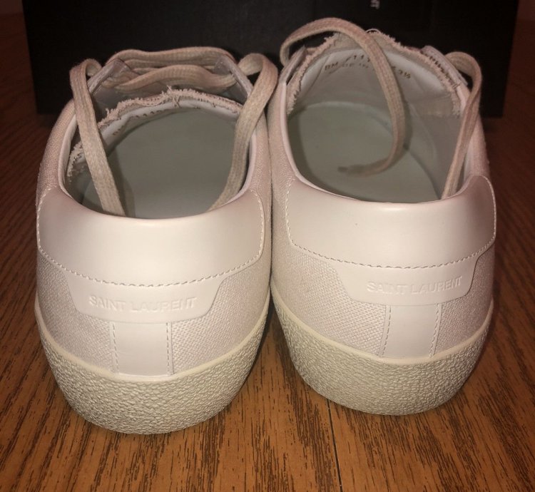 Saint Laurent Distressed Court Low-top Sneaker