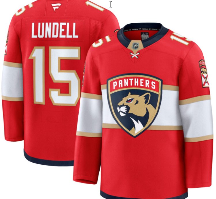 Mens Anton Lundell Jersey 15 Florida Panthers 2025 Premium All Stitched