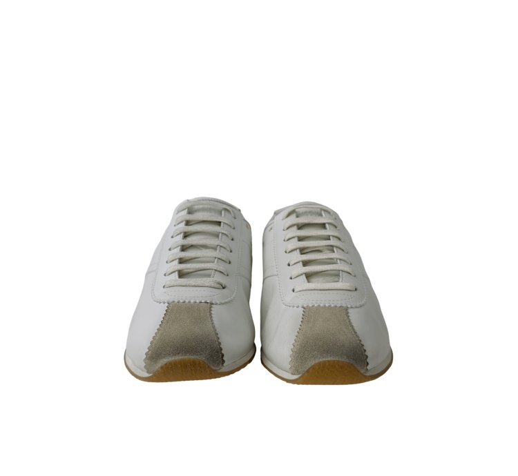 Saint Laurent Jay Low Top White Leather Sneakers