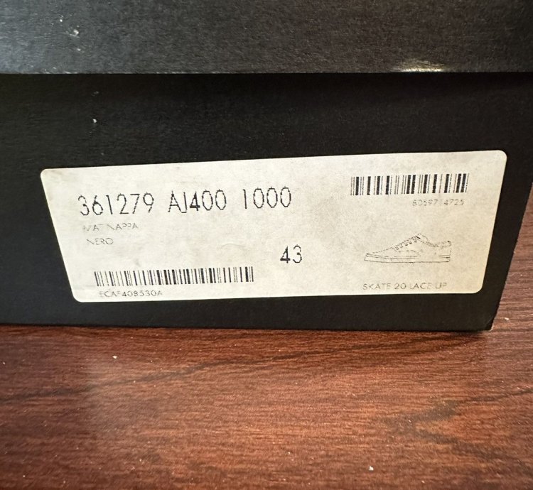 Saint Laurent Lather Studded Vans Brand New Size 10