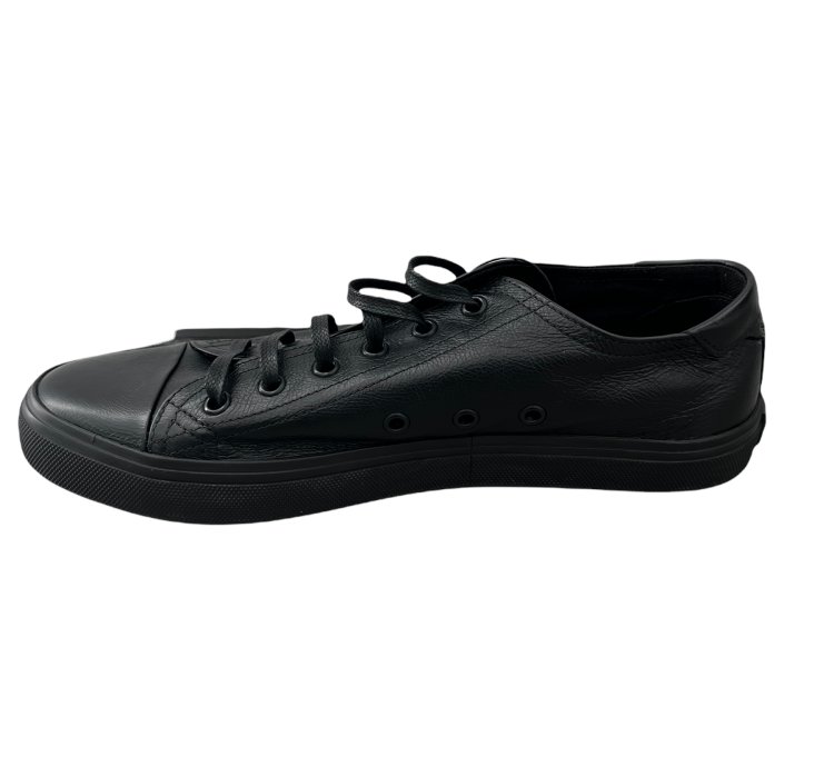 Saint Laurent Leather Low Top Bedford Sneakers
