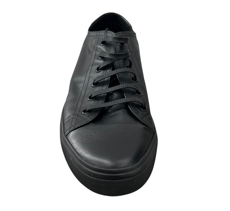 Saint Laurent Leather Low Top Bedford Sneakers