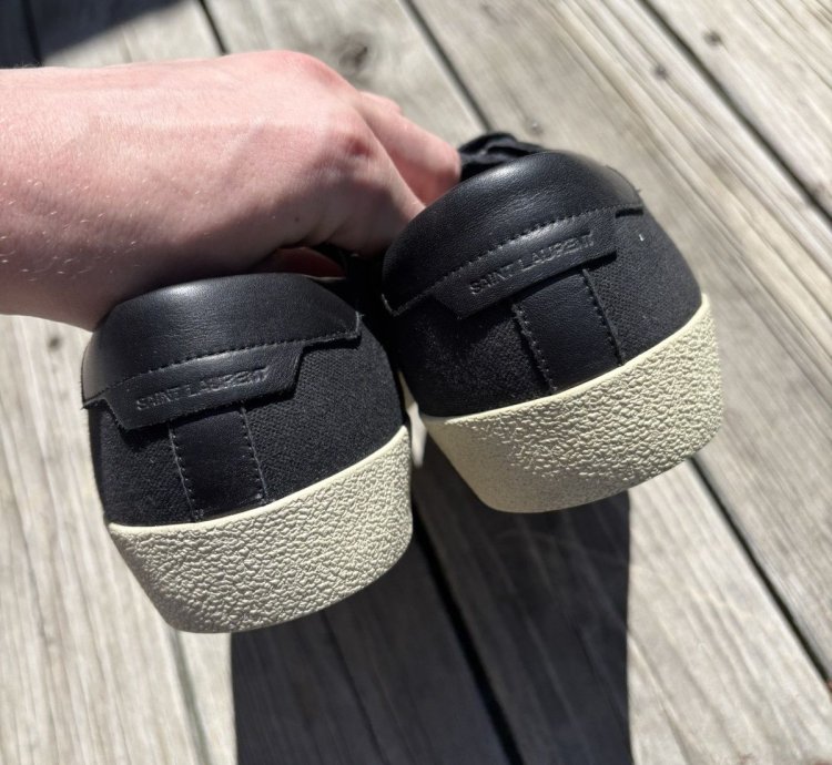 Saint Laurent Low Top Classic Embroidered Logo Sneakers