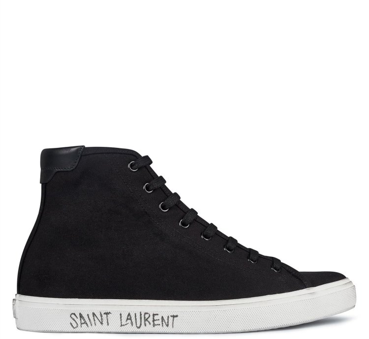 Saint Laurent Malibu Mid-top Sneakers Size Us 10 Eu 43