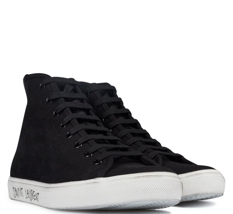 Saint Laurent Malibu Mid-top Sneakers Size Us 10 Eu 43