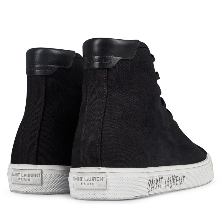 Saint Laurent Malibu Mid-top Sneakers Size Us 10 Eu 43