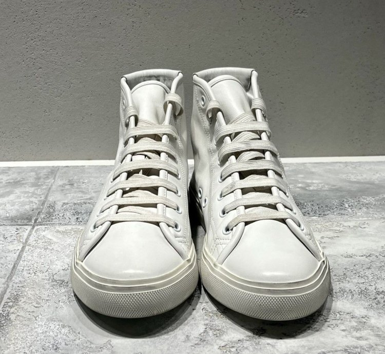 Saint Laurent Malibu White Leather Sneakers Size 41