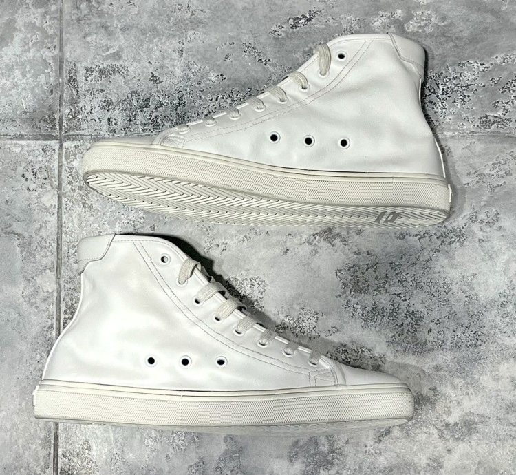 Saint Laurent Malibu White Leather Sneakers Size 41