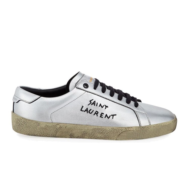 Saint Laurent Men Court Classic Low-top Logo Sneakers