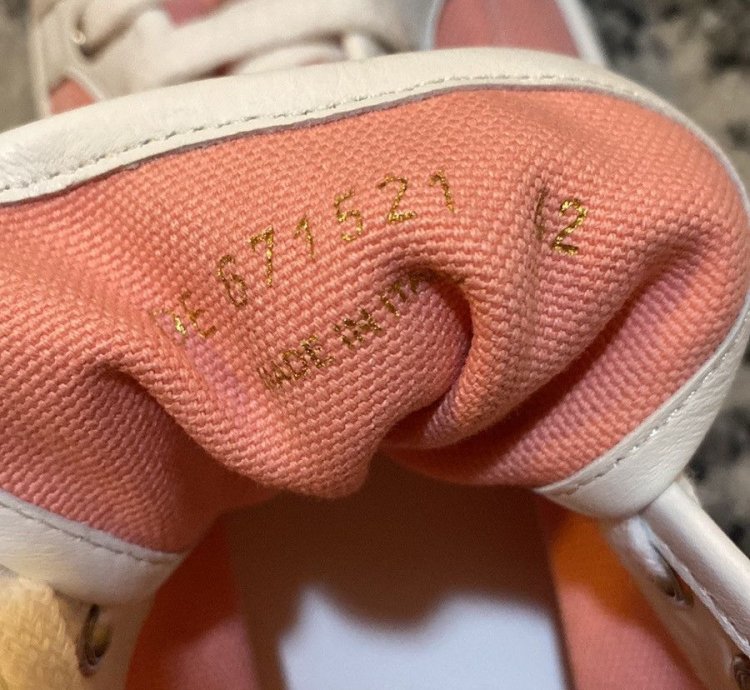 Saint Laurent Mid Top Sneaker Size 42