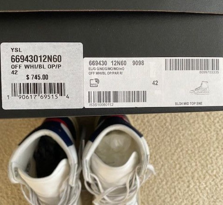 Saint Laurent Mid-top Men High-top Sneaker