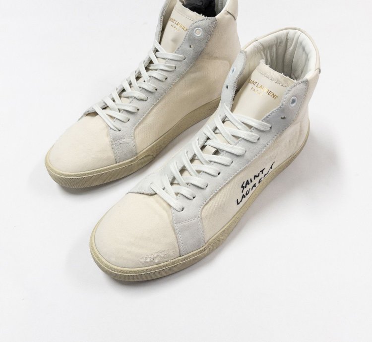 Saint Laurent Paris Embroidered Court Classics