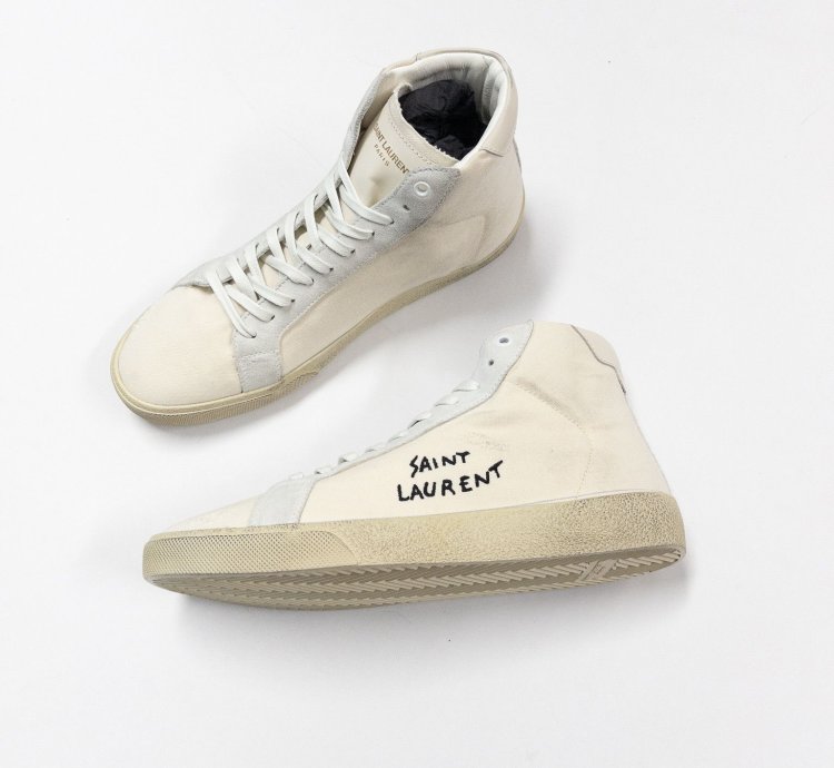 Saint Laurent Paris Embroidered Court Classics