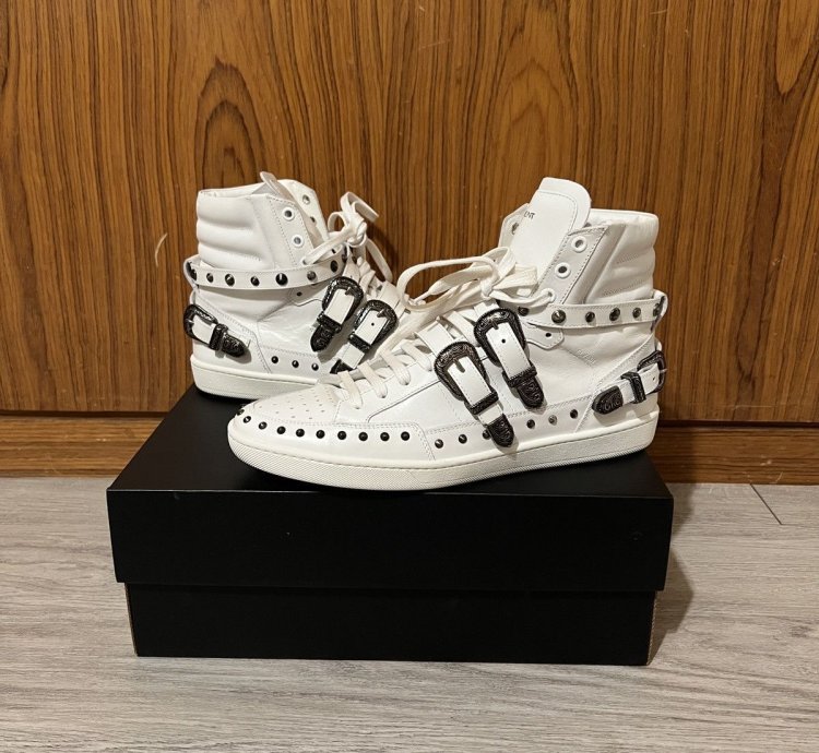 Saint Laurent Paris Ss14 Hedi Slimane Buckle Strap Sneakers