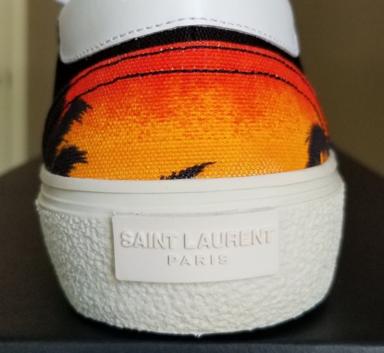 Saint Laurent Paris Sunset Palm Tree Sneakers