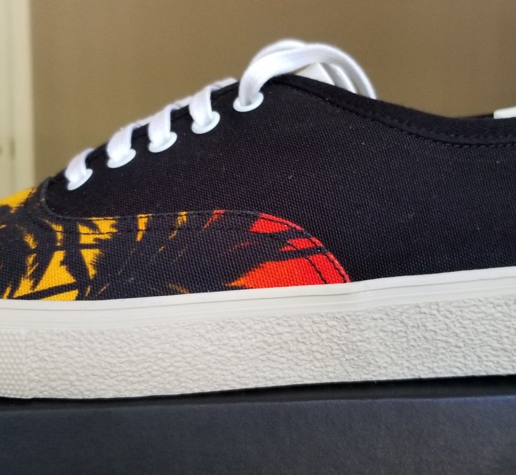 Saint Laurent Paris Sunset Palm Tree Sneakers