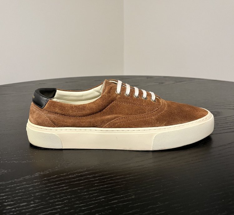 Saint Laurent Paris Venice Sneaker Brown Suede