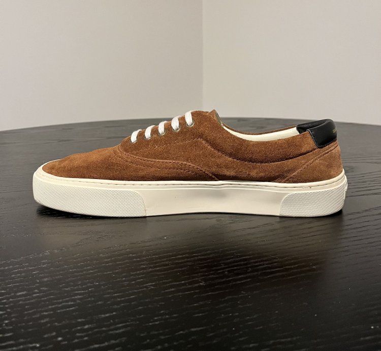 Saint Laurent Paris Venice Sneaker Brown Suede