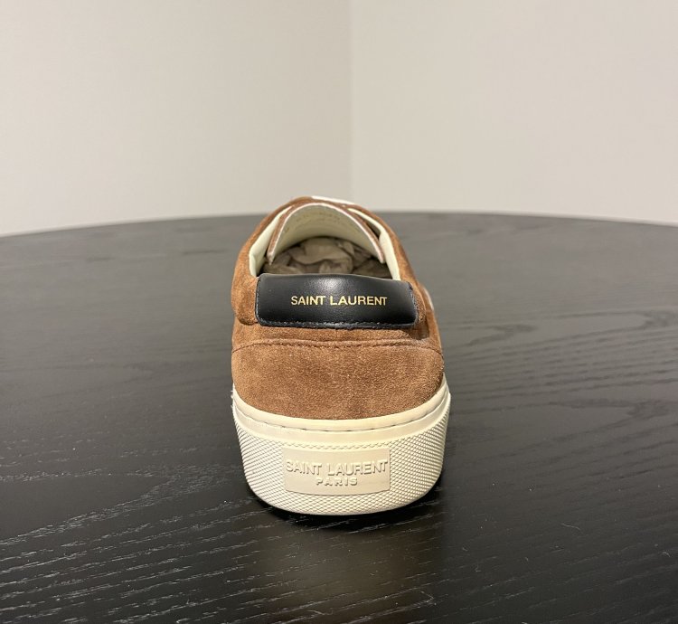 Saint Laurent Paris Venice Sneaker Brown Suede