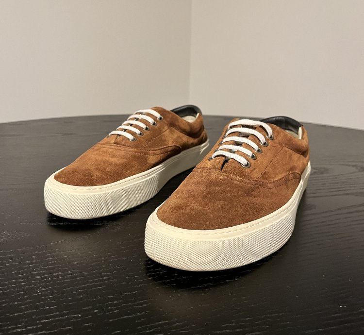 Saint Laurent Paris Venice Sneaker Brown Suede